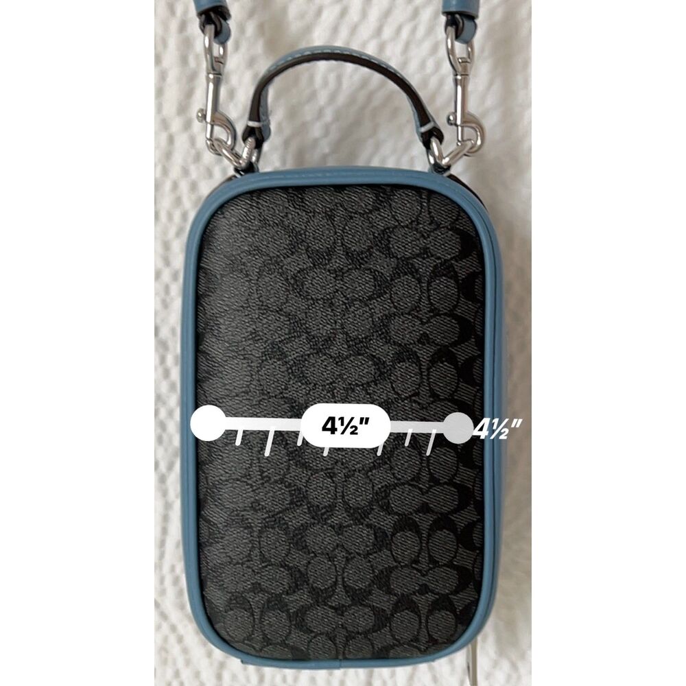 Coach Eva Phone Crossbody in Signature Canvas - Picture 9 of 10